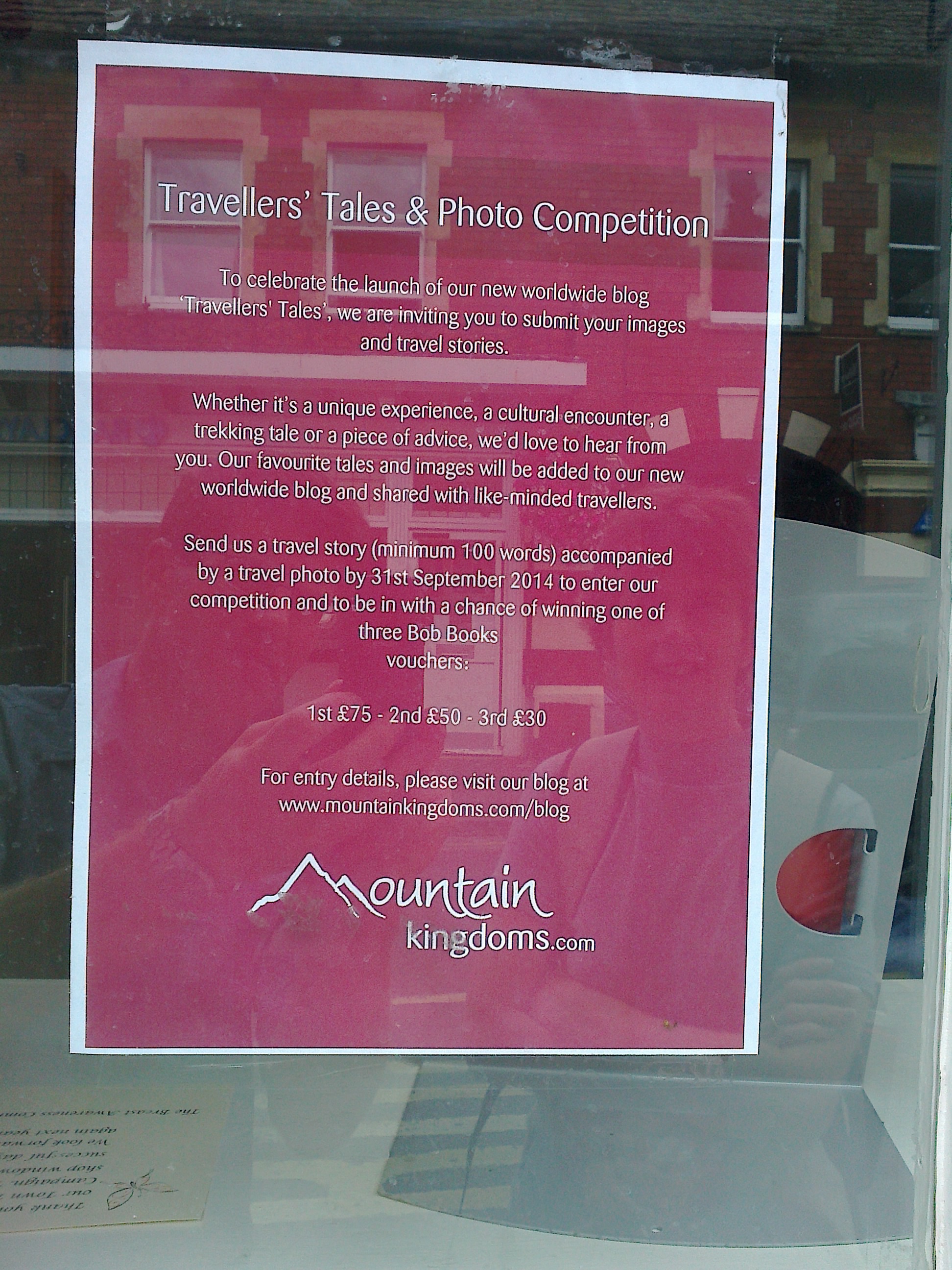 Mountain Kingdoms Travel Writing Competition