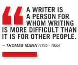 Thomas Mann quote about writing