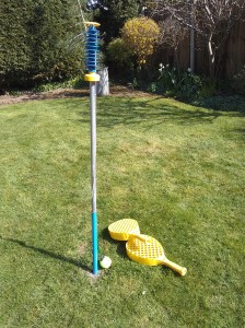 Swingball in the Garden
